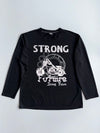 Air Fashion | Black Strong Future Graphic Long Sleeve | (2XL)