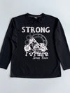 Air Fashion | Black Strong Future Graphic Long Sleeve | (2XL)