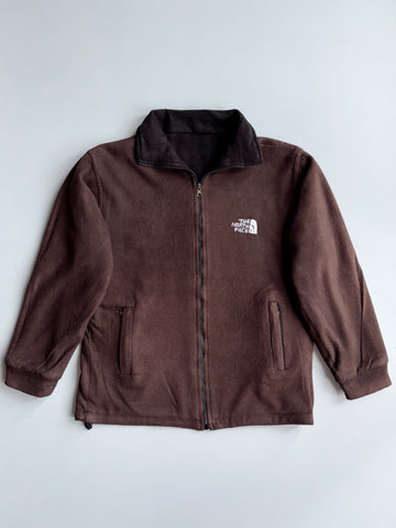 The North Face | Brown Black Reversible Fleece Jacket | (S/M)
