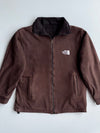 The North Face | Brown Black Reversible Fleece Jacket | (S/M)