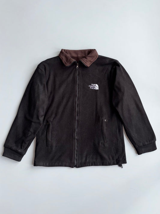 The North Face | Brown Black Reversible Fleece Jacket | (S/M)