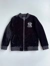 MLB | Black Velour Yankees Bomber Jacket | (XS)