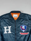 Sam MA-1 Bomber Jacket Orange Quilted Lining (L)
