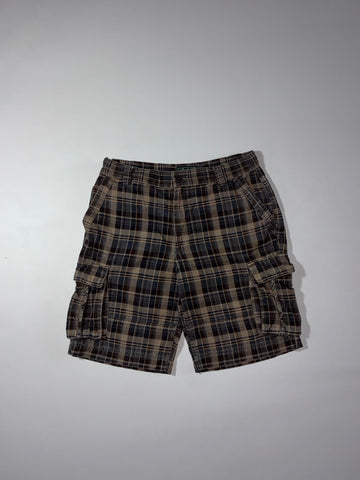 Roots Canada Plaid Cargo Shorts (W:34) (L:22)