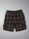Roots Canada Plaid Cargo Shorts (W:34) (L:22)
