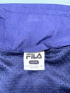 Fila Colorblock Windbreaker – Navy with Light Blue Hood, Sleeve Branding, (S)