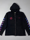 Off-White “Blurred Lines” Multicolor Arrows Full-Zip Hoodie (XL)