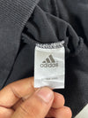 Adidas 3-Stripe Zip Hoodie – Black, White Stripes, Sleeve Logo Print, (S)