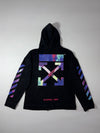 Off-White “Blurred Lines” Multicolor Arrows Full-Zip Hoodie (XL)