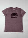 Roots Athletics Beaver Logo Heather Maroon Tee (S)