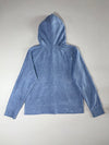 Gap Arch Logo Zip Hoodie – Heather Blue, Embroidered Logo,  Made in Vietnam  (L)