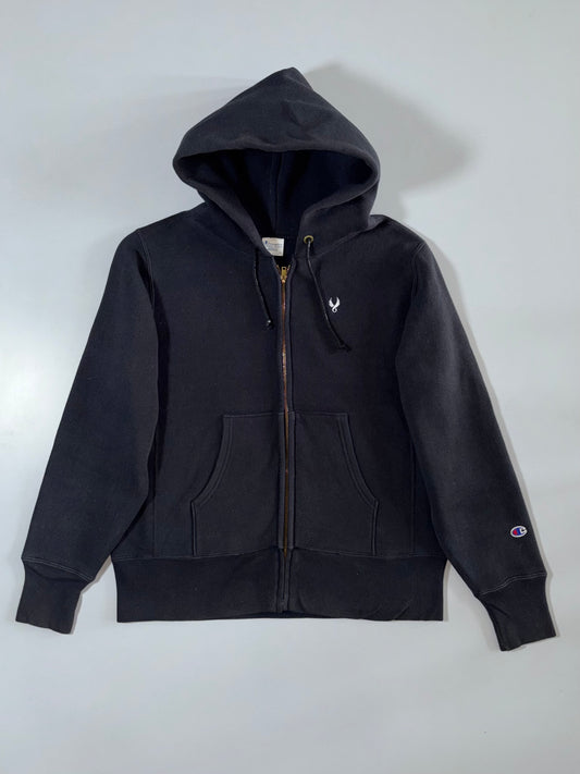 Champion | Reverse Weave Full Zip Hoodie Black | (M)