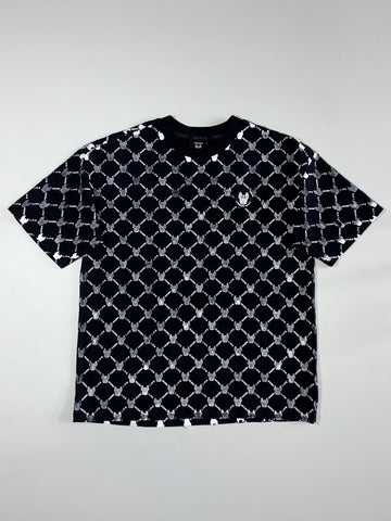 Lifework Bulldog Monogram Print Black Tee (M)