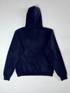 Champion Big C Logo Hoodie – Navy, Embroidered Colorblock “C” Patch (S/M)