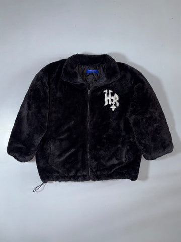 Struggle Family | Faux Fur Zip Jacket Black | (XL)