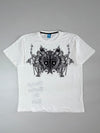 VR Vintage Replica Graphic Tee – White, Cross & Crest Print, (XL)