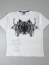VR Vintage Replica Graphic Tee – White, Cross & Crest Print, (XL)