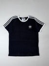 Adidas Originals 3-Stripe Tee – Black, White Trefoil Logo (L)