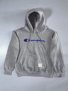 Champion | Script Logo Pullover Hoodie Grey | (M)