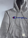 Champion | Script Logo Pullover Hoodie Grey | (M)