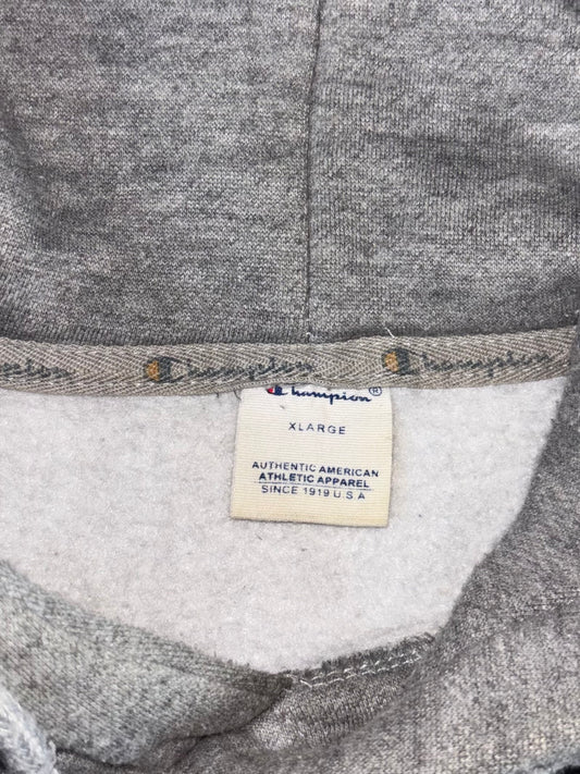 Champion | Script Logo Pullover Hoodie Grey | (M)