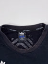 Adidas Running Wave Graphic Tee – Black, White Wave Stripe Print (XL)
