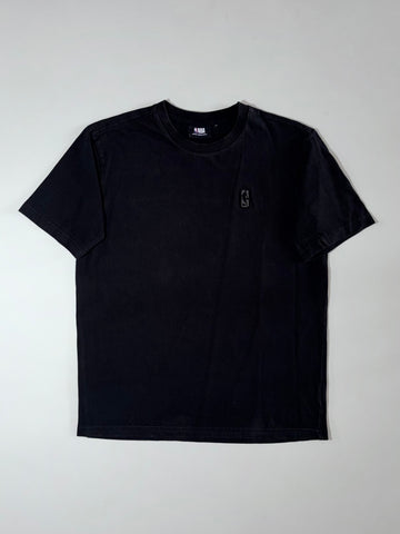NBA Official Licensed Tee – Faded Black, Small Logo Patch, (L/XL)