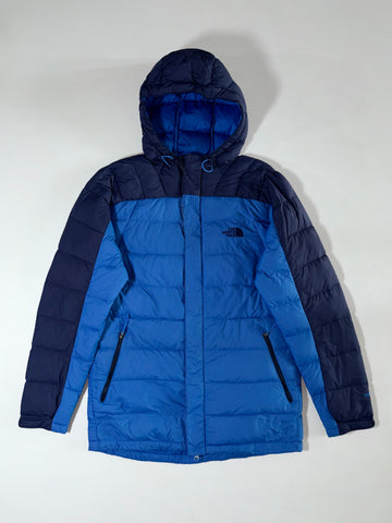 The North Face 700 Colorblock Puffer Jacket Down-Filled, Hooded, (M)