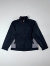 Nike FitStorm Zip Jacket – Black/Grey Colorblock, Embroidered Swoosh, (S)