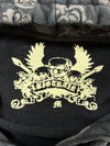 Big Train Skull Graphic All-Over Print Hoodie Black (M)