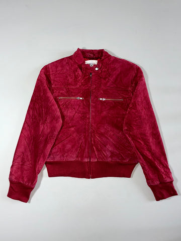 Amica Suede Leather Bomber Women’s Jacket  (S)