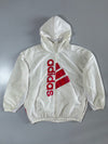 Adidas | Logo Windbreaker Jacket White/Red | (L)