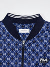 FILA Golf Navy Monogram Bomber Jacket (M/L)