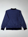 FILA Golf Navy Monogram Bomber Jacket (M/L)