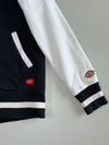 Dickies Varsity Hooded Bomber Jacket — Black/White (M)