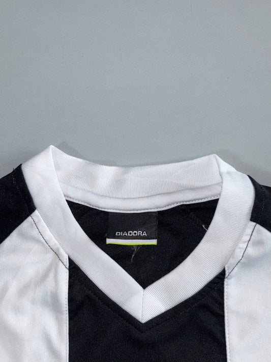 Diadora | Striped Long Sleeve Jersey Black/White | (L)