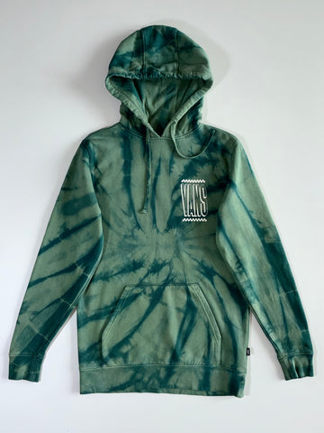 Vans “Off The Wall” Tie-Dye Hoodie — Green (XS)