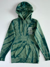Vans “Off The Wall” Tie-Dye Hoodie — Green (XS)