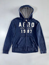 Aeropostale | Athl Dept 1987 Zip Hoodie Navy | (L)