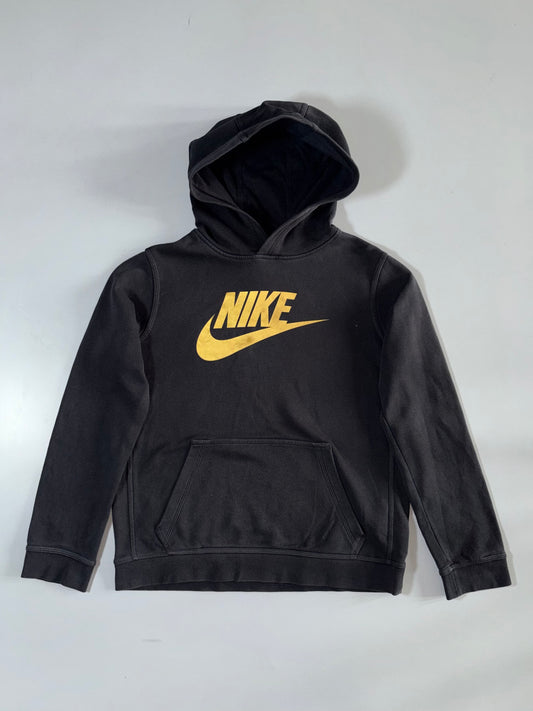 Nike | Gold Logo Pullover Hoodie Black | (S)