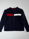 Tommy Hilfiger Navy Flag Full-Zip Sweater (S)