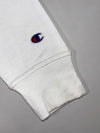 Champion Script Logo White Crewneck Sweatshirt (XL)
