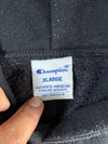 Champion | Script Logo Pullover Hoodie Black | (M)