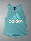 Adidas Racerback Logo Tank Mint Green Women’s (XS)