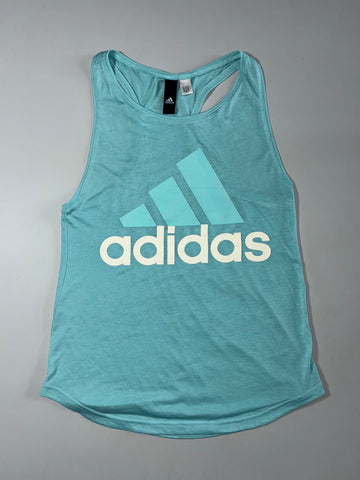 Adidas Racerback Logo Tank Mint Green Women’s (XS)