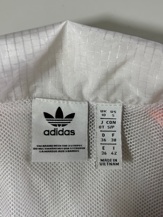 Adidas Originals White & Peach Colorblock Track Jacket Women's(S)
