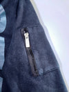 Stage Outerwear Black Blue Camo Sleeve Hoodie  (S)