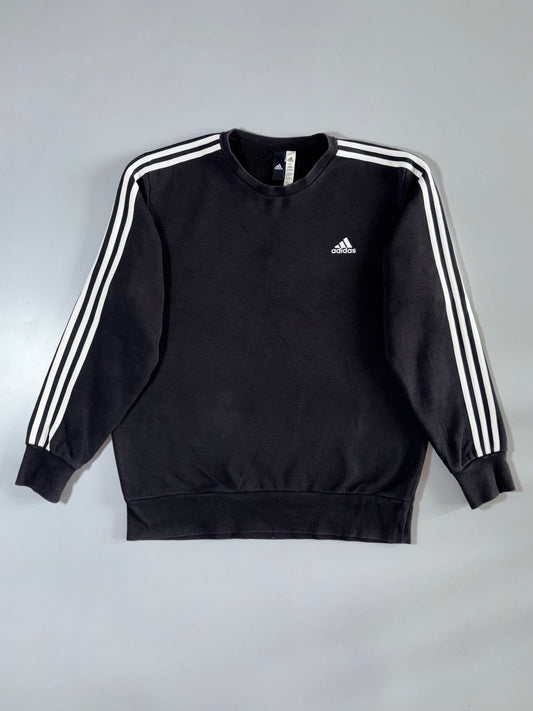 Adidas | 3-Stripe Crewneck Sweatshirt Black | (XL)