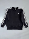 Adidas | 3-Stripe Crewneck Sweatshirt Black | (XL)