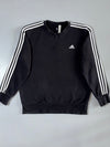 Adidas | 3-Stripe Crewneck Sweatshirt Black | (XL)